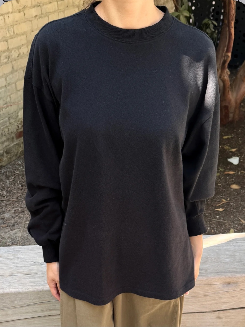 Le Bon Shoppe Soft Jersey Supple Tee in Black